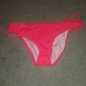 Orange/salmon Victorias secret PINK bikini bottoms